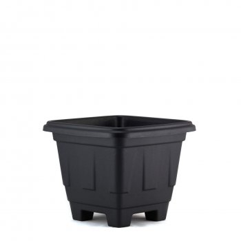 VASO QUADRADO N°5 PRETO - 22x22x19 cm - 4,5L